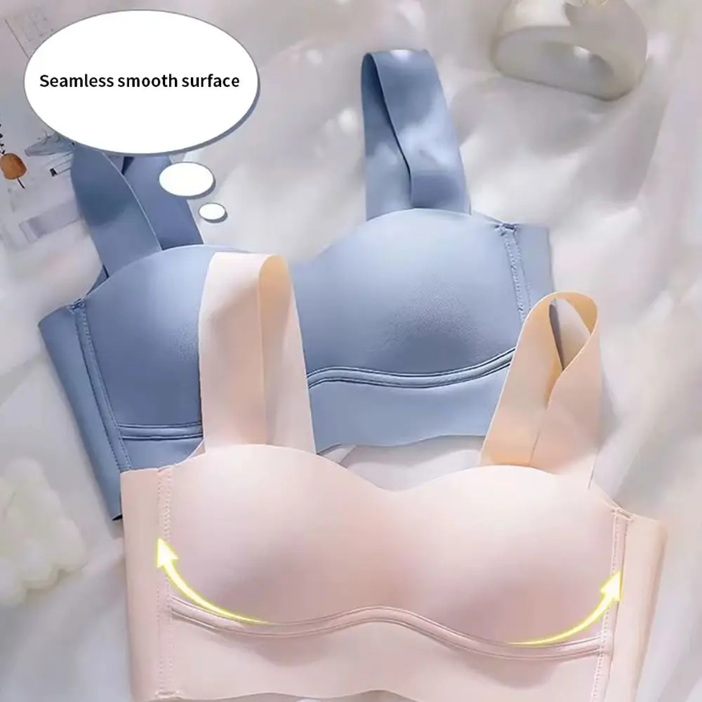 1Pcs Durable Large Size Sports Bra Comfort Breathable Summer Seamleass Brassiere Wireless Ice Silk Underwear For Women