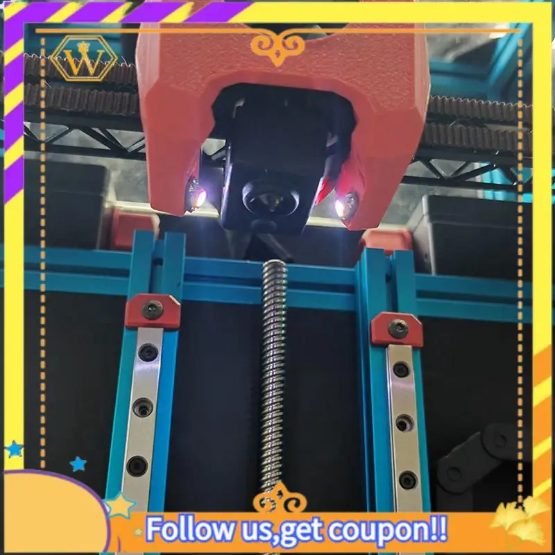 

A01K-2X Неопиксельные блестки RGB с ярким светодиодом RGB WS2812 3535 и проводом из ПТФЭ 1 м 26AWG для экструдера Voron Mini SB