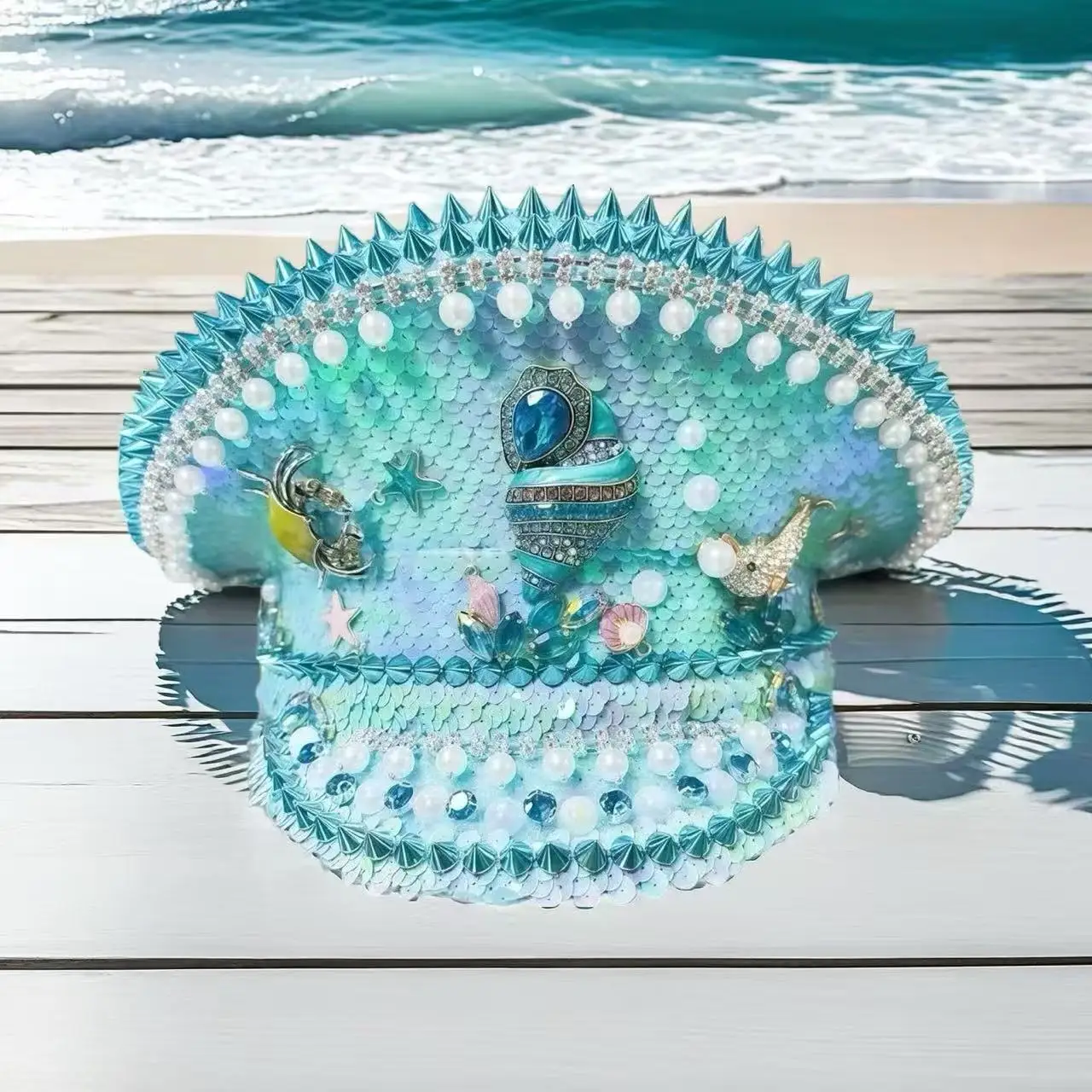 スチームパンク-キャプテンハット-ラインストーン付き-バーニングマンフェスティバル-女性用、ヴィンテージミリタリーアクセサリー＆キャップ-男性用