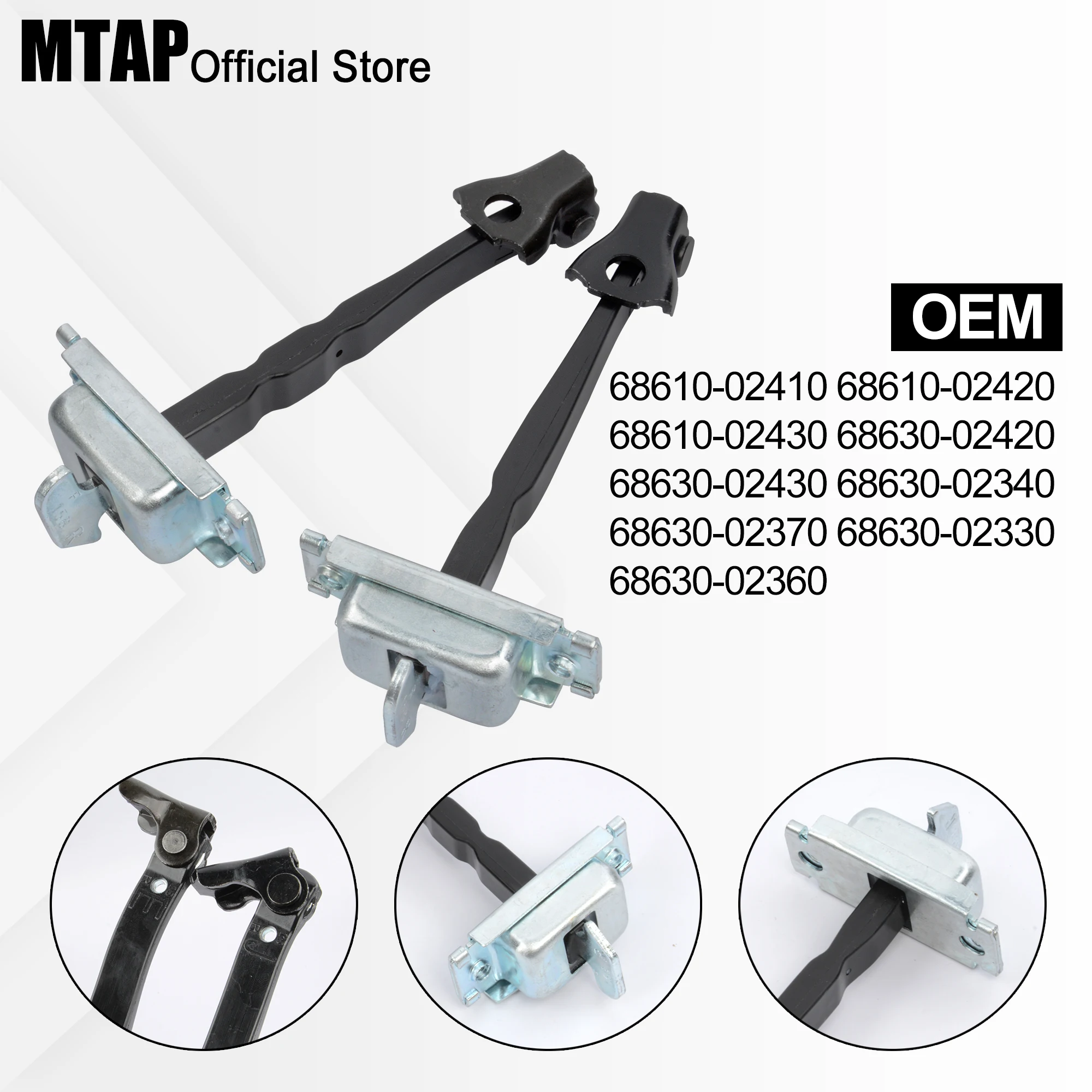 Car Door Checker Stopper For Toyota Corolla/Alits E21/E210 2019-2025 Levin/Allion Front Rear Left Right Door-Check Strap Arm view 2