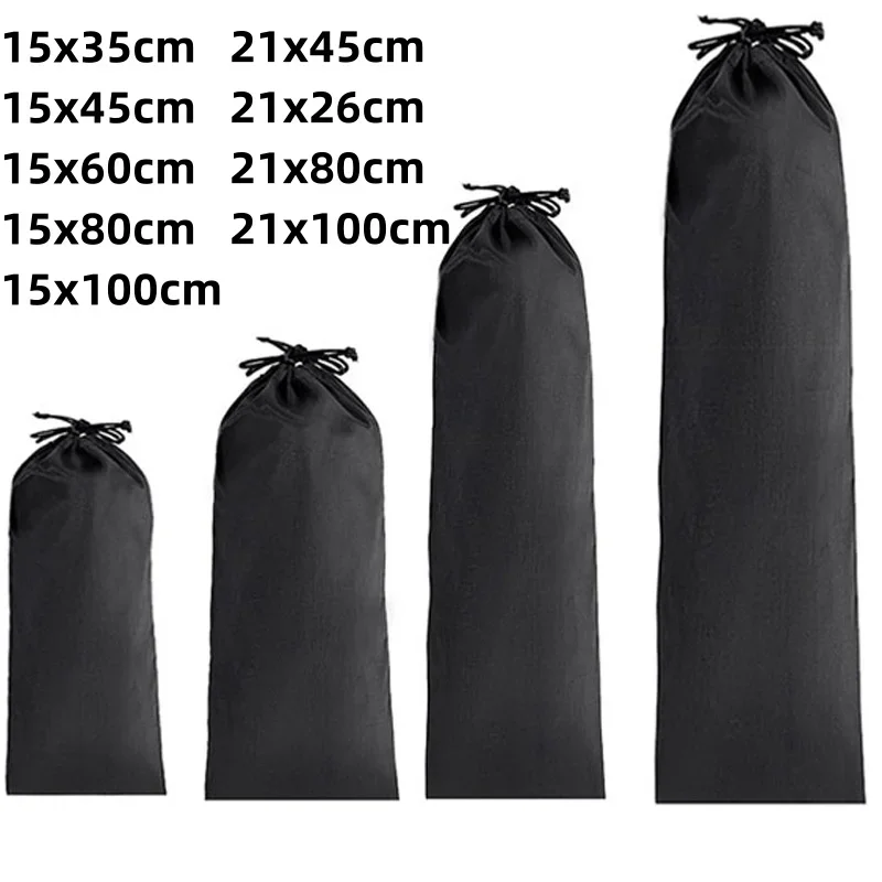 

Black Nylon Waterproof Underwear Socks Umbrella Bag Double Line Drawstring Strap Pocket Travel Bags Pouch Purse for girls Cart