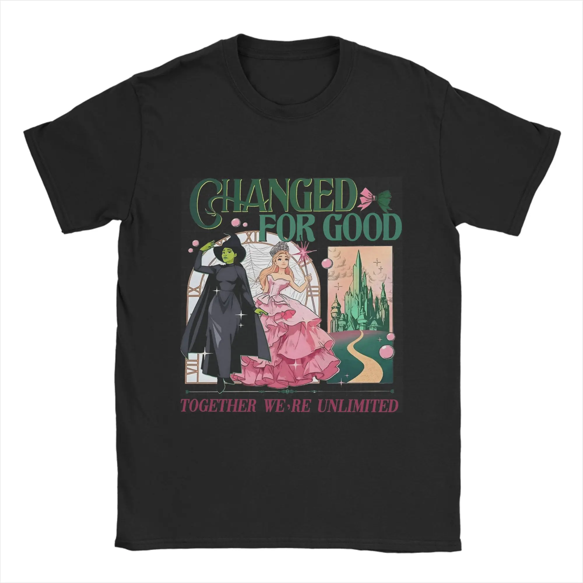 

Wicked Magic Movie Washed T-Shirt Summer Cotton T Shirts For Couple Harajuku Custom Logo Tee Shirt Short Sleeve Y2K Funny Tees