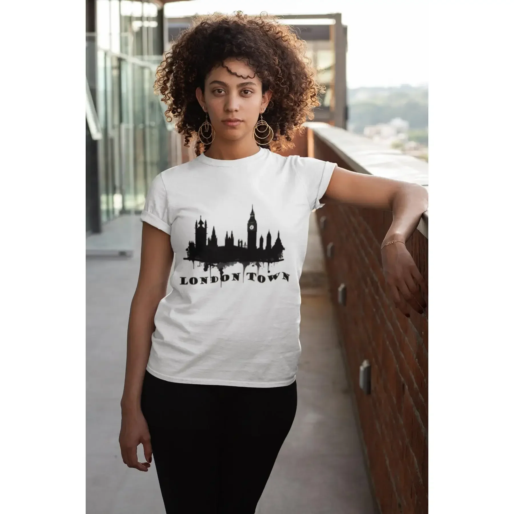 London town T Shirt Heavy Cotton tourists Big ben tee souvenir capital Parliament great gift