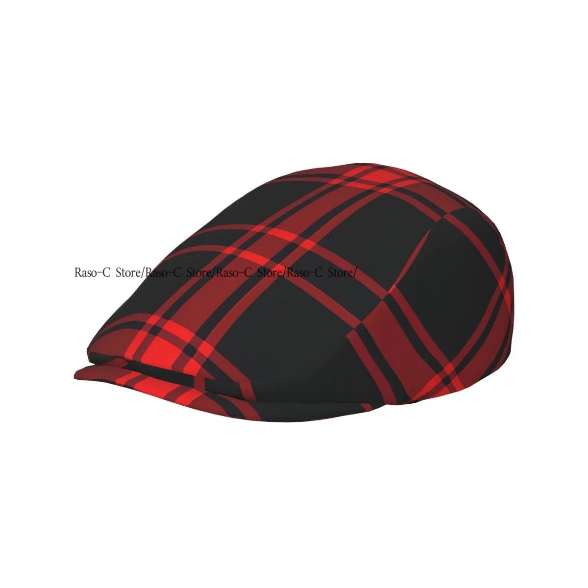 Spring Summer Adult Flat Cap Classic Plaid Checkered Tartan Pattern Unisex Newsboy Ivy Cap Light Thin Forward Beret Outdoor Hat