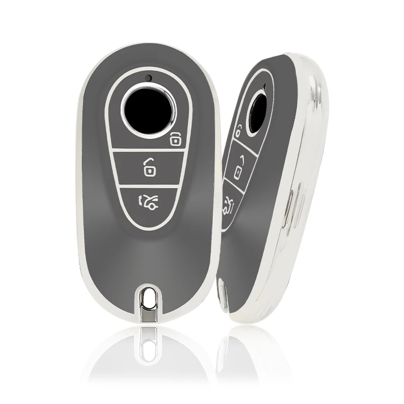 حافظة مفاتيح ذكية للسيارة من البولي يورثين الحراري الناعم ، غطاء لمرسيدس بنز من الفئة C S W206 W223 S350 C260 C300 S400 S450 S500 ، حافظة صدفة محمية