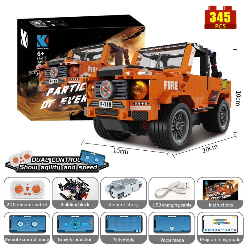 Keeyee Wereld K96107 Kaiyu Technische Off-Road Voertuig App Afstandsbediening Moter Power Bouwstenen Bricks Programma Speelgoed Sets moc