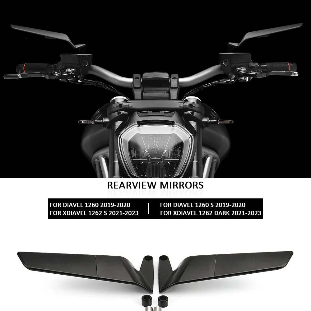 

Мотоциклетные зеркала заднего вида DIAVEL 1260 S 2019-2020, боковое зеркало HD Vision для Ducati XDIAVEL X Diavel 1262 S/Dark 2021-2023