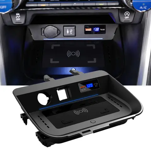 For Toyota RAV4 2020 2021 2022 2023 XA50 Car Wireless Charger Phone charger 15W Fast Phone Charging Accessories