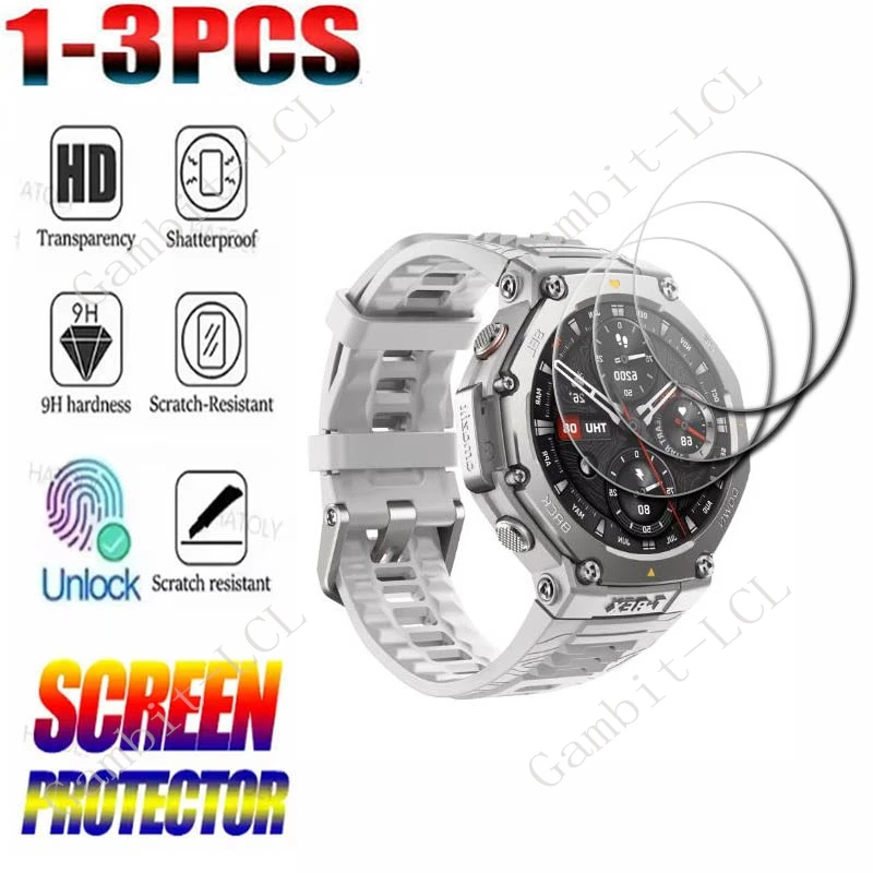 1-3 шт. Защитная пленка из закаленного стекла для Amazfit T-Rex2 T-Rex 2 3 T-Rex3 Pro 44 мм 48 мм Ultra 2 T-RexUltra, защитная пленка для экрана часов