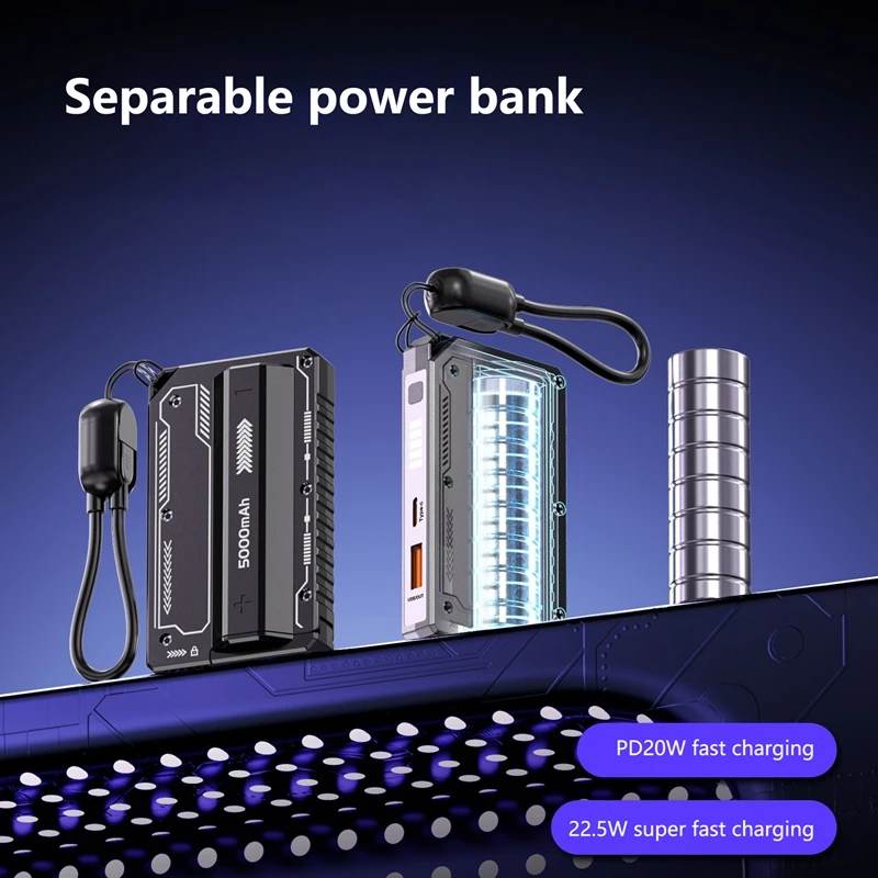 VIVO 10000mAh قوة البنك 22.5 واط بطارية قابلة للفصل شحن سريع بطارية خارجية محمولة Powerbank شاحن آيفون سامسونج