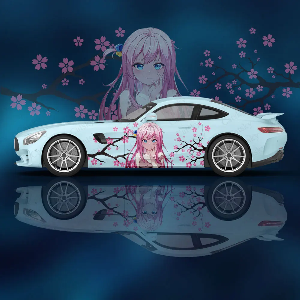 

Bocchi the Rock Anime Car Sticker for Universal Large Car Vinyl Wrap Decal Custom Car Side Decal Sticker for Auto Decoration