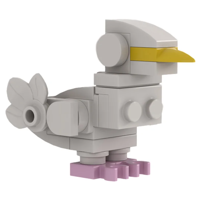 

28-детали MOC, простые милые модульные строительные блоки для сельскохозяйственных животных, модель для детей, сделай сам, сборка, дисплей, игрушка, подарки на день рождения, сюрприз