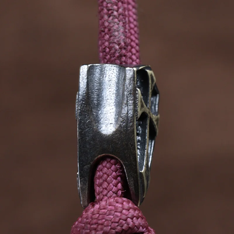 Cross Shield Brass Knife Beads EDC DIY Paracord Woven Bracelets Accessories Outdoor Survival Tool Flashlights Lanyard Pendants