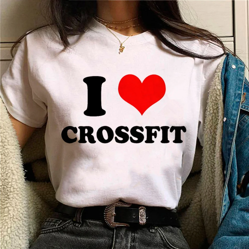 

Crossfit t-shirts women Y2K t-shirts girl graphic comic clothes