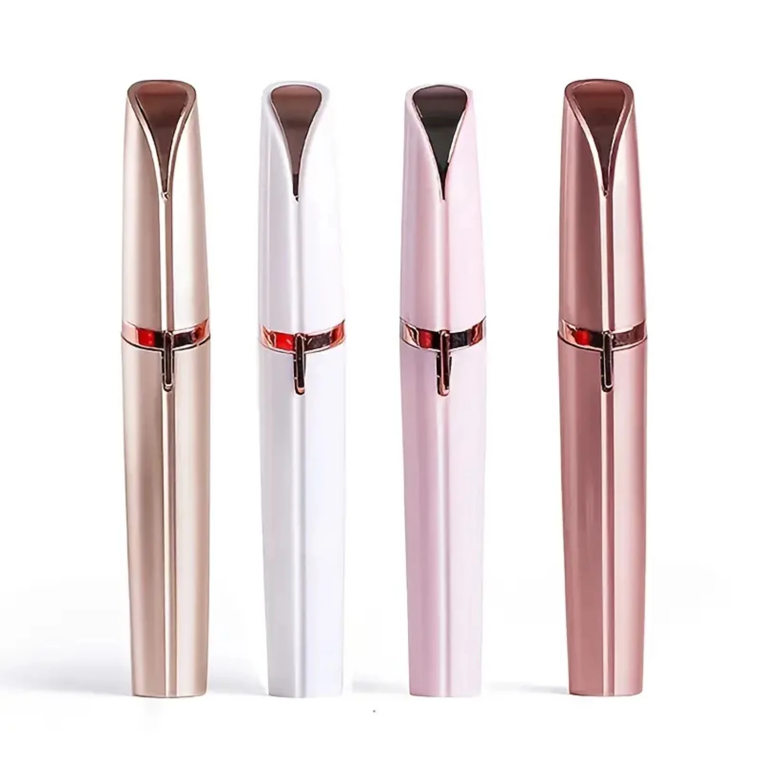 

Precise Rose Gold Electric Cordless Rechargeable Nose Hair Trimmer for Eyebrow and Face Beauty, Efficient Epilator for Smooth &