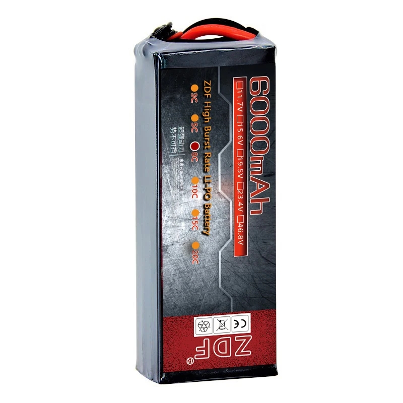 4S ZDF 6S 7S półprzewodnikowy 11.7V 15.6V 23.4V 27.3V 5200mah 6200mah 7200mah 2200mah bateria litowa o wysokiej gęstości energii dla dronów