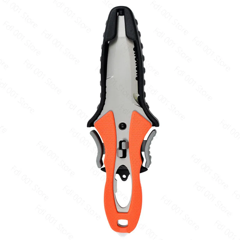 Outdoor Rope Cutter Titanium Plated Diving Multifunctional Vehicle Portable Knife Equipment