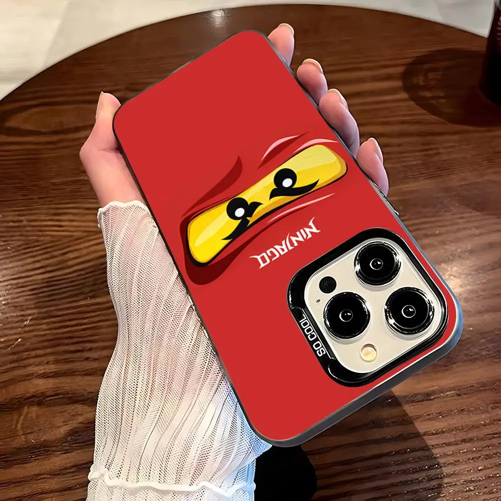 L-Lego N-Ninjago Handyhülle für iPhone 17 Pro Max 16 Pro Max 15 14 13 11 12 Mini Xs X Xr 7 8 Plus Se Farbe Silber Cover