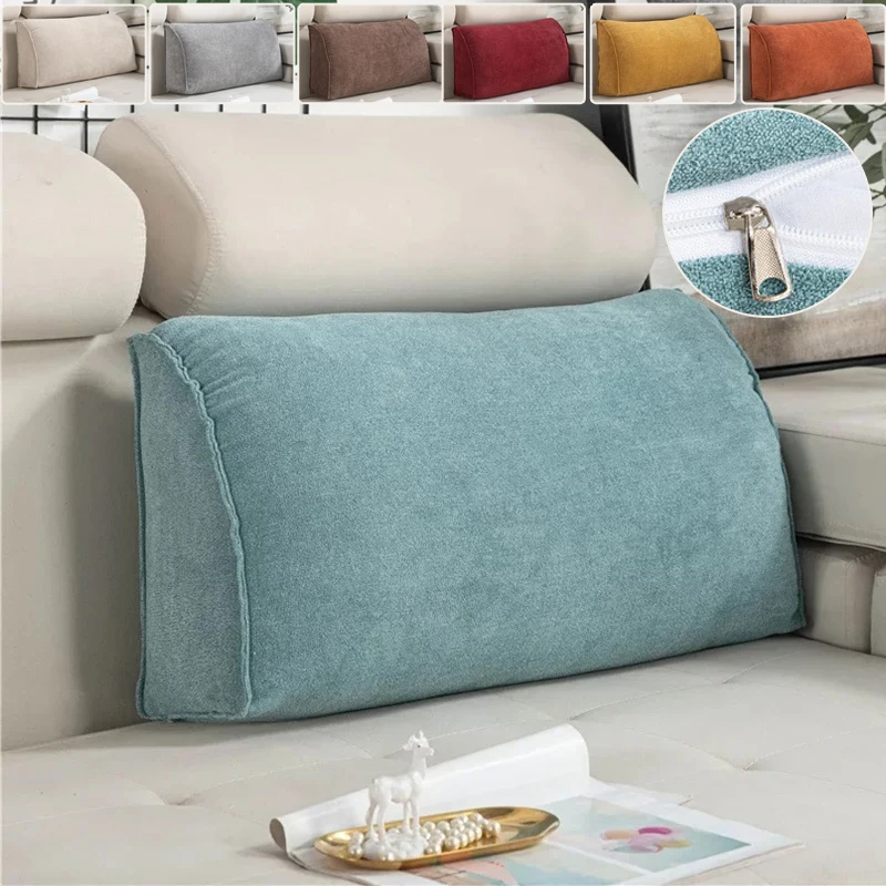 

1PC Reading Pillow Office Sofa Bedside Back Cushion Floor Cushion Wedge Pillow Bed Backrest Office Chair Pillow Home Decor