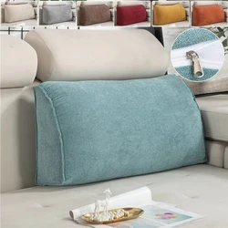 1PC Reading Pillow Office Sofa Bedside Back Cushion Floor Cushion Wedge Pillow Bed Backrest Office Chair Pillow Home Decor