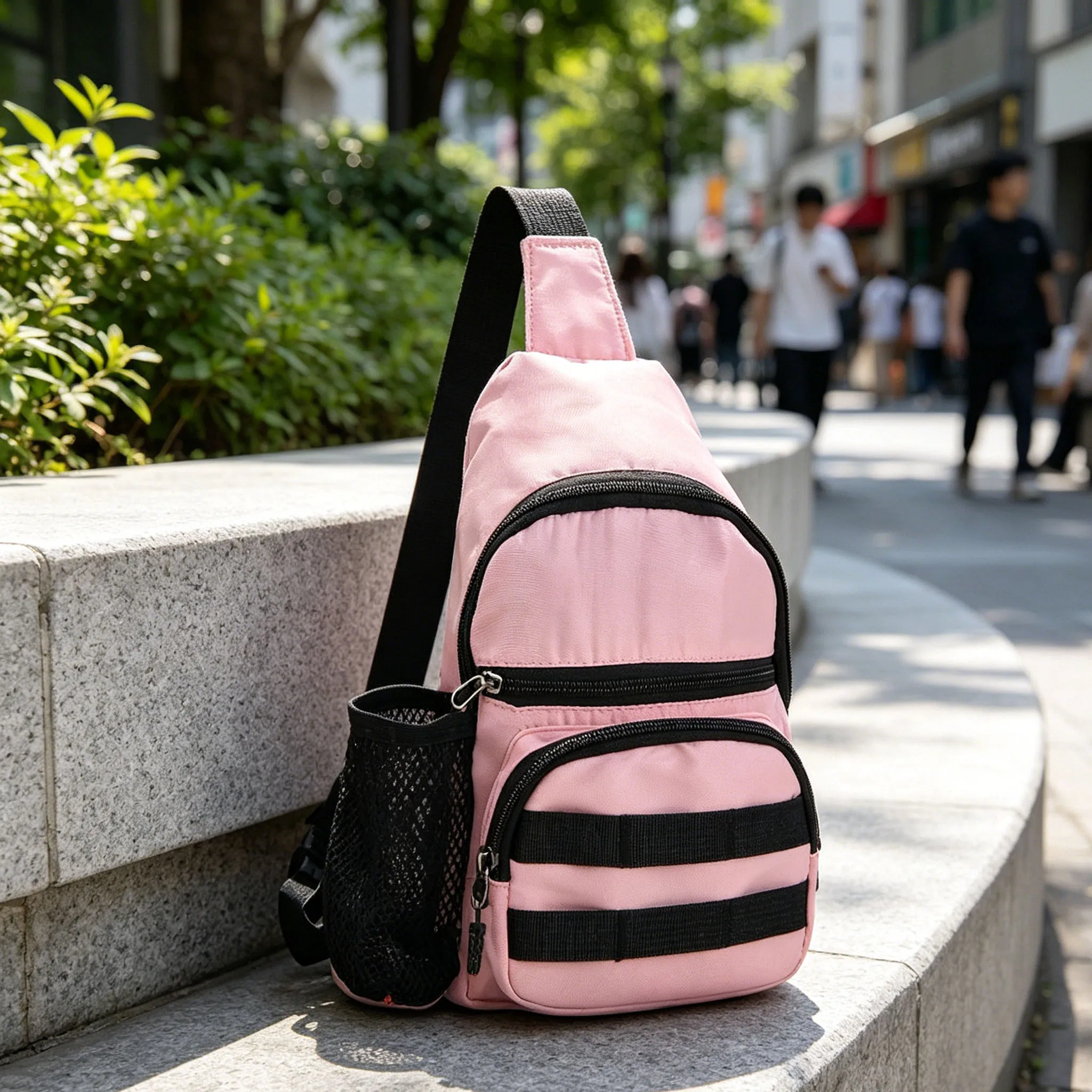 

1pc Fishing Bag Canvas Large Capacity Portable Lightweight Multifunctional Waterproof Single Shoulder Crossbody Sling Bag