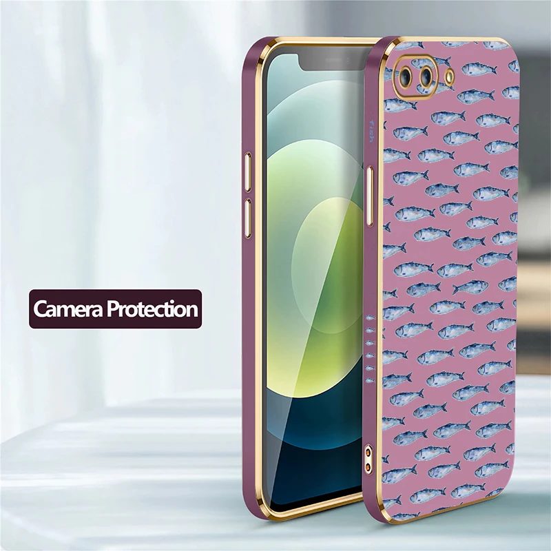 Luxury Silicone Soft TPU Phone Case For Infinix Zero 5G 2023 X Pro 30 GT 20 Pro Fish Pattern Shockproof Plating Back Cover view 5