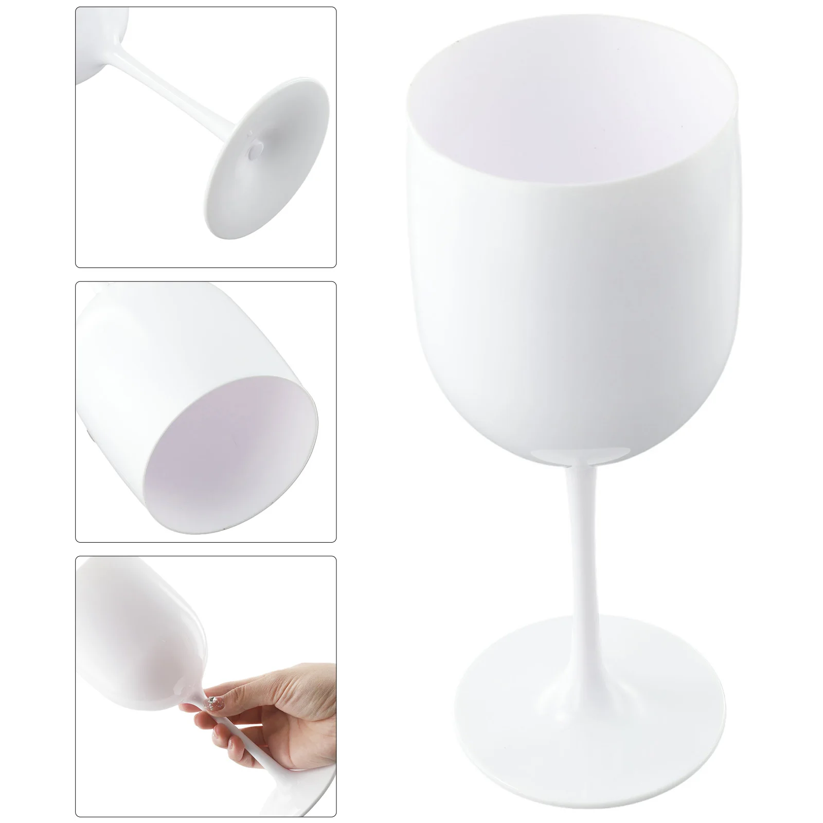 1pc Plastic Champagne Cups Transparent Unbreakable Flute Stemware Wine Glass Party Banquet Home Goblet Drinking Supplies