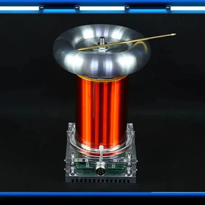 SSTC Music Tesla Coil DIY Finished High Frequency Generator 250W Arc Length 20cm Ignition Lightning  AC110-240V