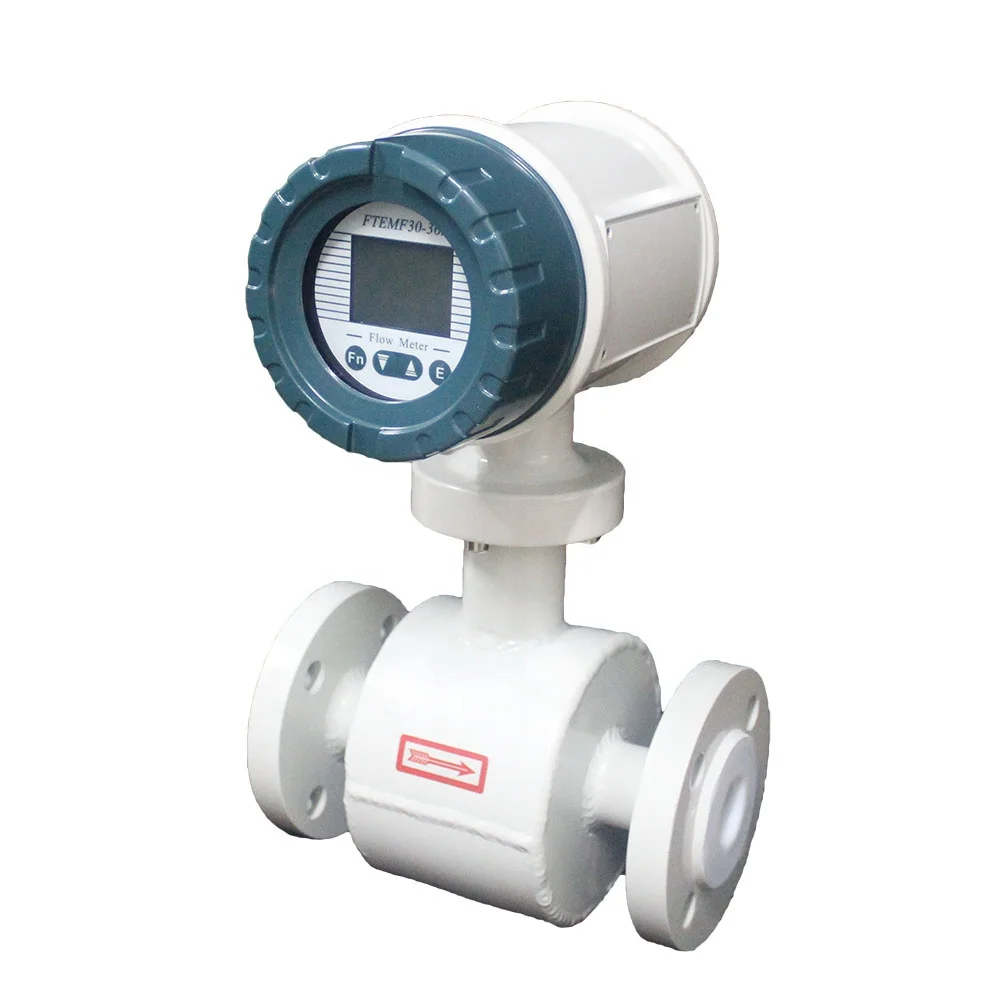 Flange Clamp Fire Hydrant Liquid Control Water Counter Flow Sensor Pulse Meter Digital Electromagnetic Flow Meter