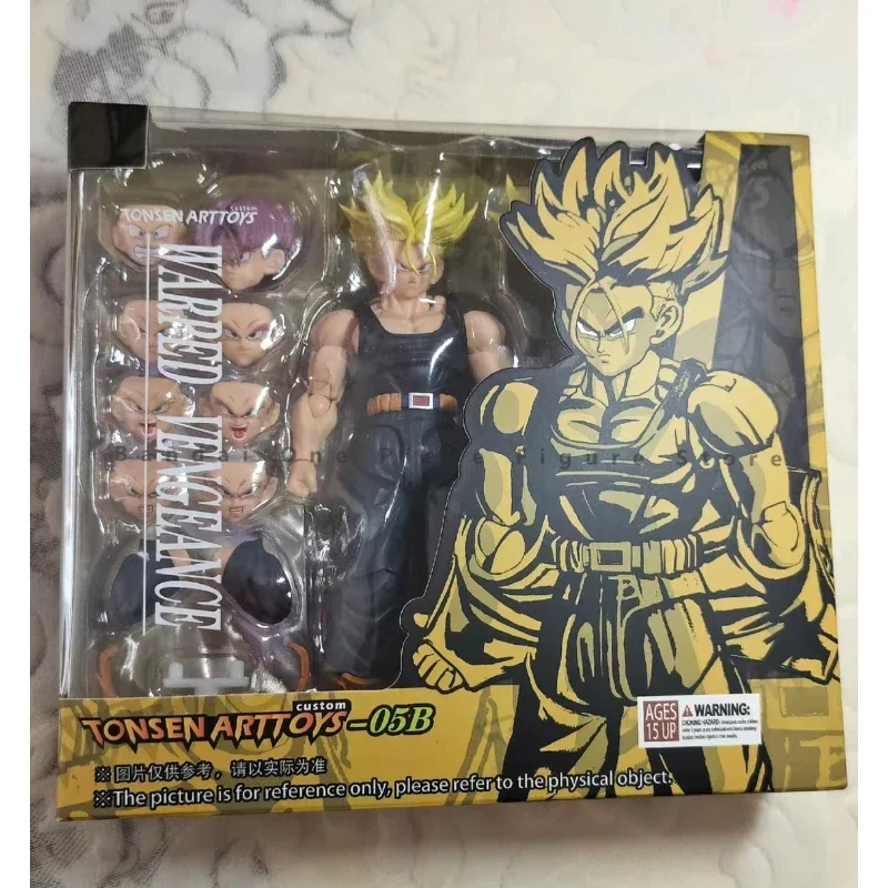 Dragon Ball Z SHF Super Saiyan SSJ SSJ2 Trunks ตัวเลขการกระทําภาพเคลื่อนไหวของเล่นของขวัญของแท้สะสมอะนิเมะงานอดิเรก