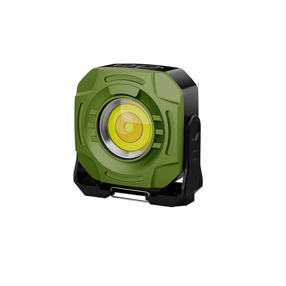 With Magnet And Hook Camping Flashlight Infinitely Dimmable Warning Light Keychain Work Light Waterproof Dual Switch Control