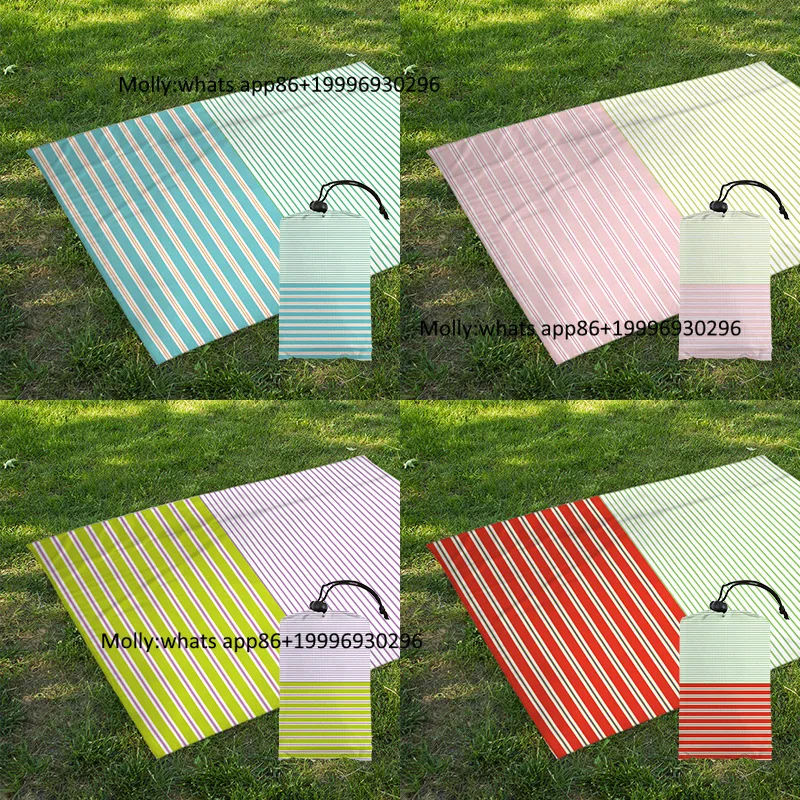 Ultralight Thin Portable Beach Mat Waterproof Moisture-Proof Foldable Picnic Blanket Sunshade Canopy for Global Travel Retailers