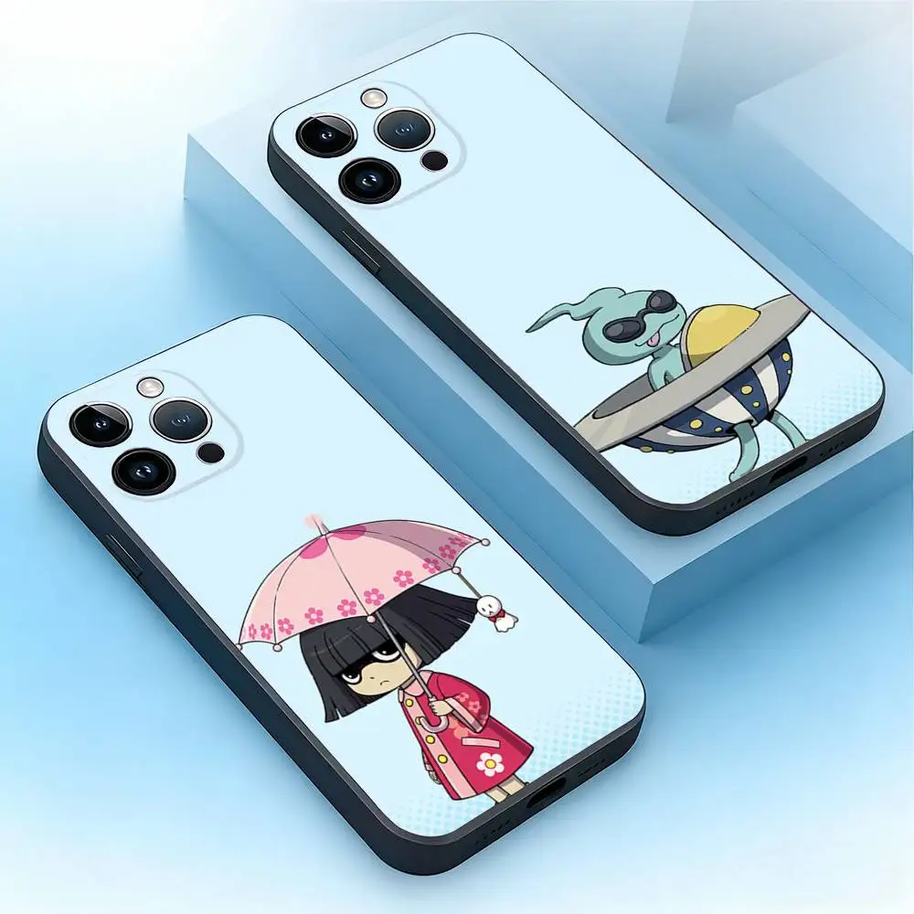 

Yo-kai Watch Phone Case For iPhone 17,16,15,14,13,12,11,Air,XR,Pro,Max,Plus,mini,SE Silicone Black Cover