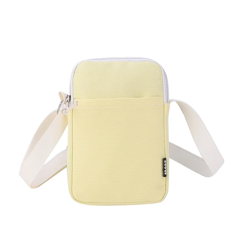 Fashionable New Simple and Trendy One Shoulder Phone Bag Solid Color Lightweight Mini Crossbody Small Change Gift