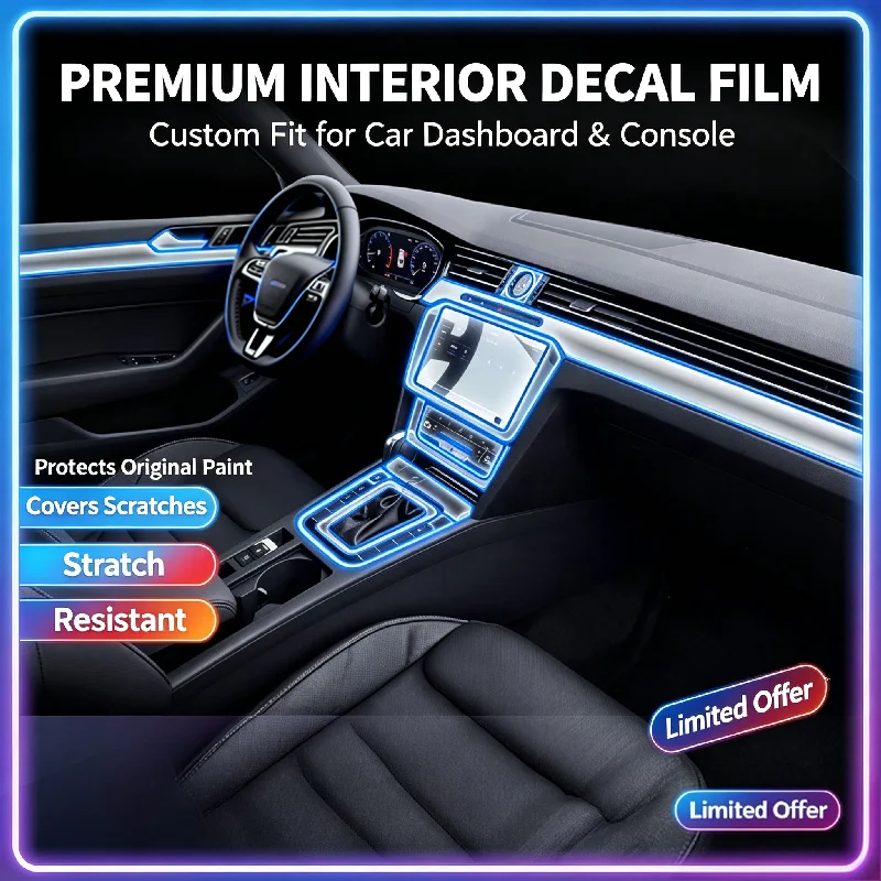 For20 models of Volkswagen CC center console screen protector interior modification special car   transparent anti-scratch  film