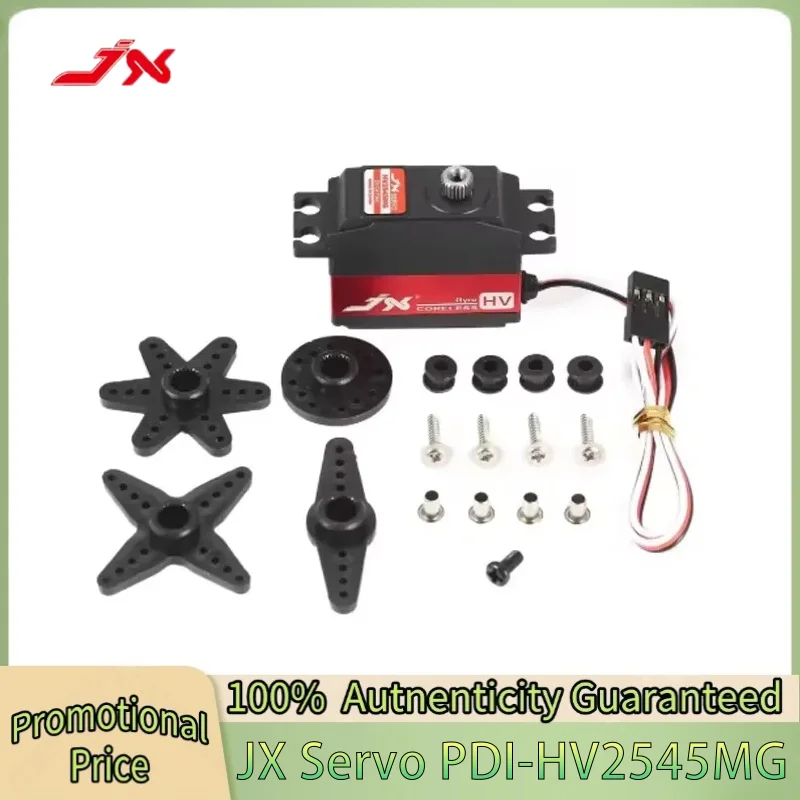 

Цифровой сервопривод JX PDI-HV2545MG 4.5KG с безколлекторным гироскопом и металлическим редуктором, 120 градусов, для вертолетов 450/500, радиоуправляемых самолетов и автомобилей
