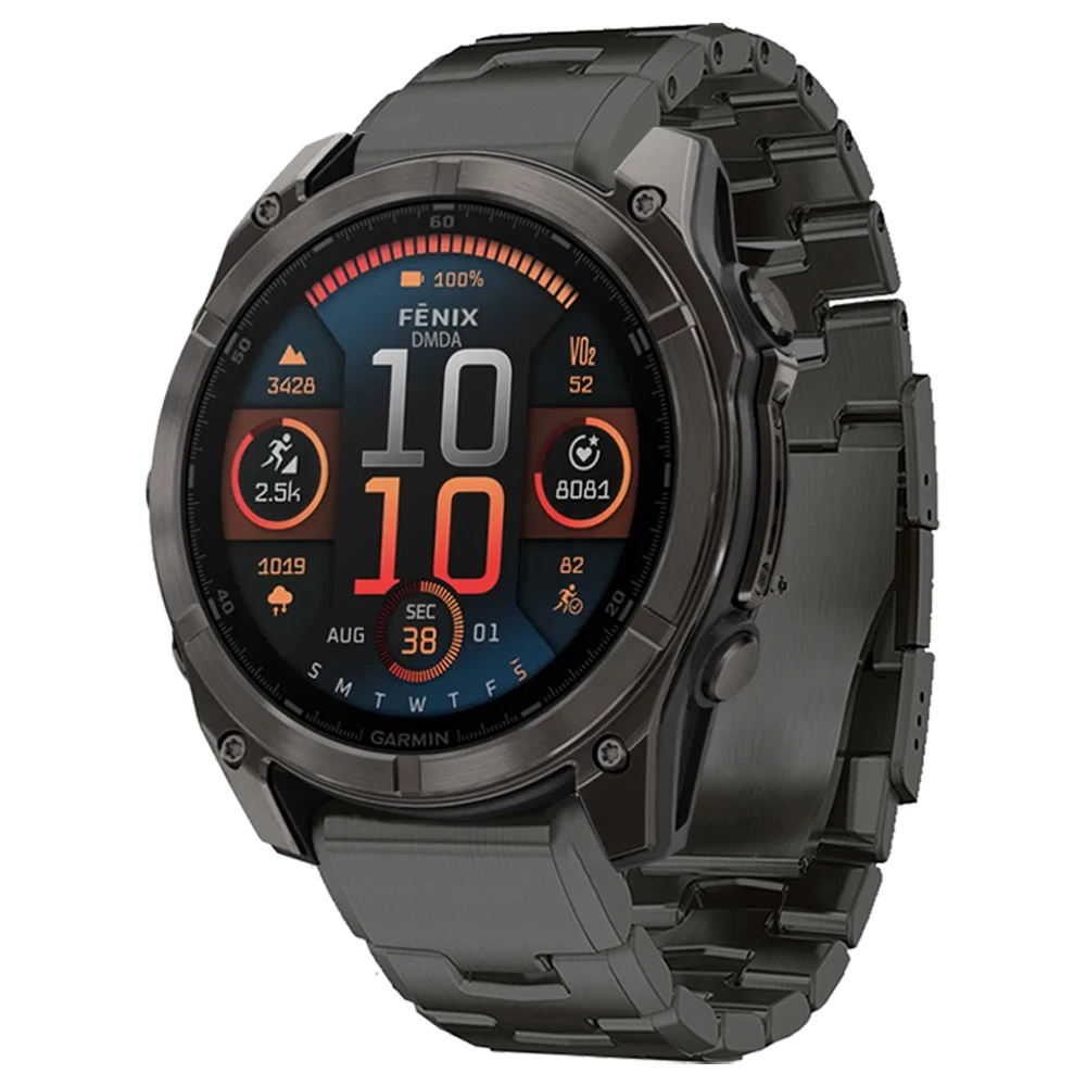 

Титановый ремешок-браслет для Garmin Fenix 8 E 7 7X 6 6X 5 5X Plus/Epix Pro Gen 2 47 мм 51 мм/Tactix QuickFit 26 мм 22 мм Ремешок для часов