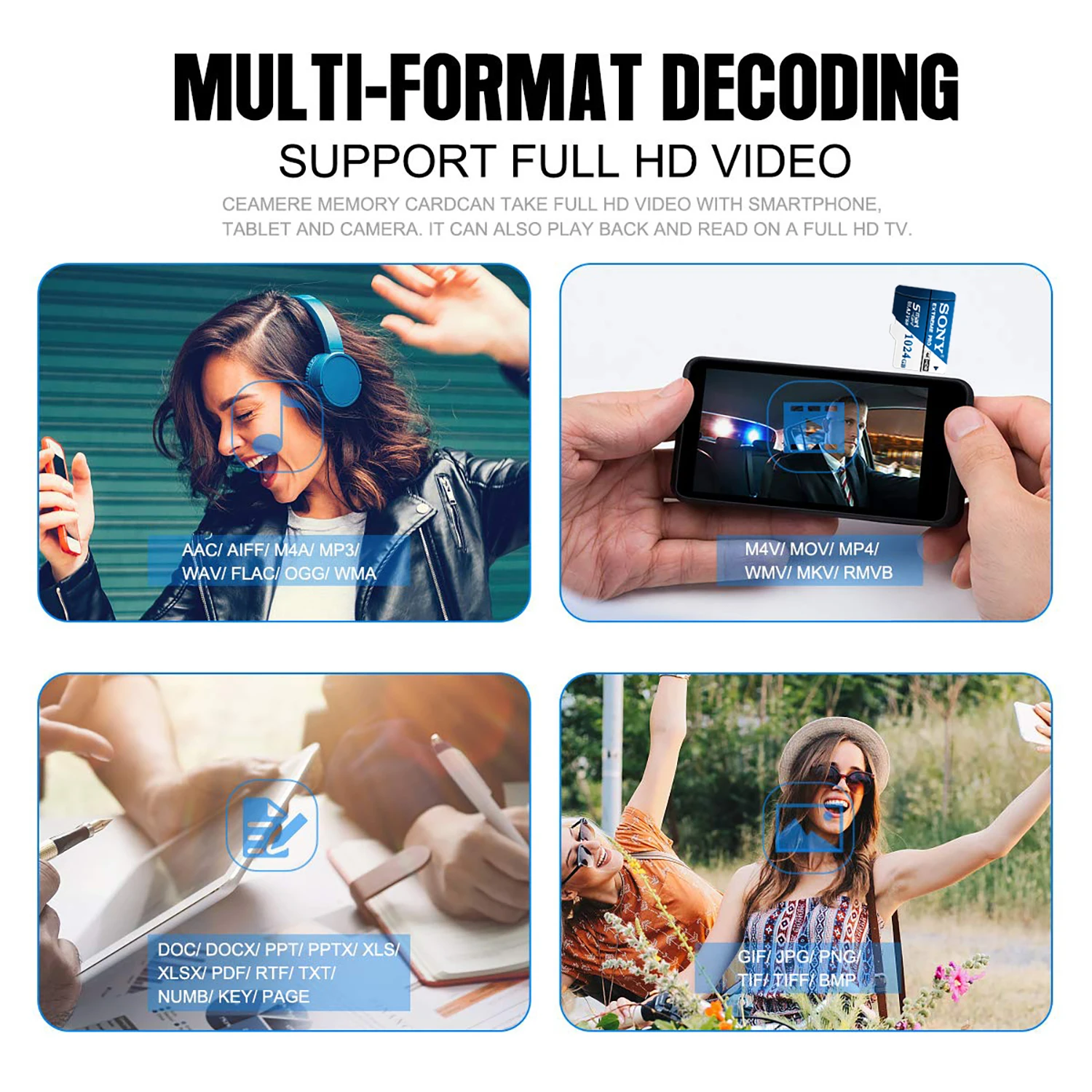 سوني 4K المتطرفة مايكرو TF بطاقة SD 64 جيجابايت 128 جيجابايت SD بطاقة الذاكرة 256 جيجابايت 512 جيجابايت 1 تيرا بايت فائقة السرعة A2 U3 بطاقة فلاش صغيرة للهاتف كاميرا الكمبيوتر #6