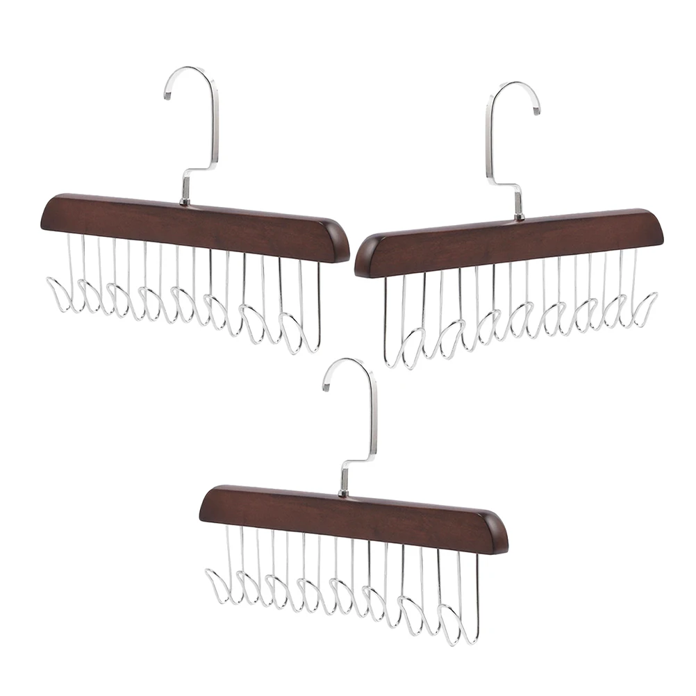 

3 Pcs Multifunctional Hanger Hangers Belt for Wardrobe and Tie Coat Women Stainless Steel Organizer Closet