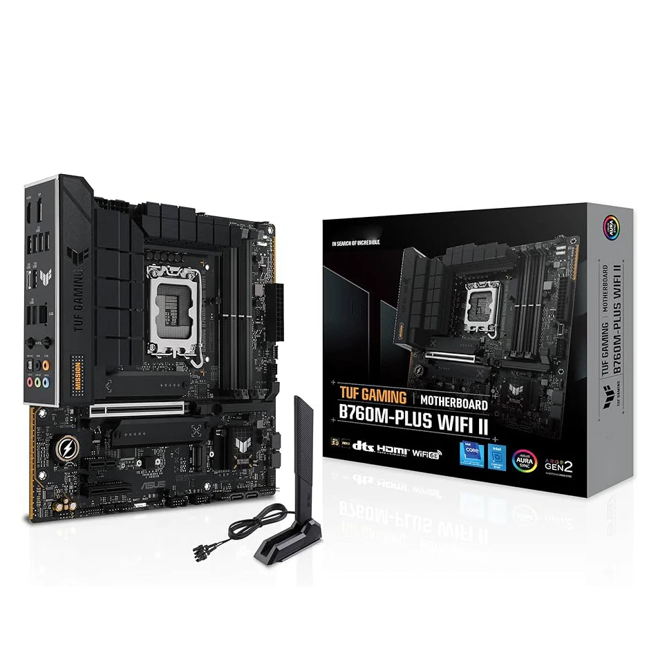 New TUF GAMING B760M PLUS WIFI II Motherboard LGA1700 DDR5 PCIe 5.0 PCIe 4.0 M.2 Wi-Fi 7 USB3.2 Gen2 Type-C for Desktop Intel