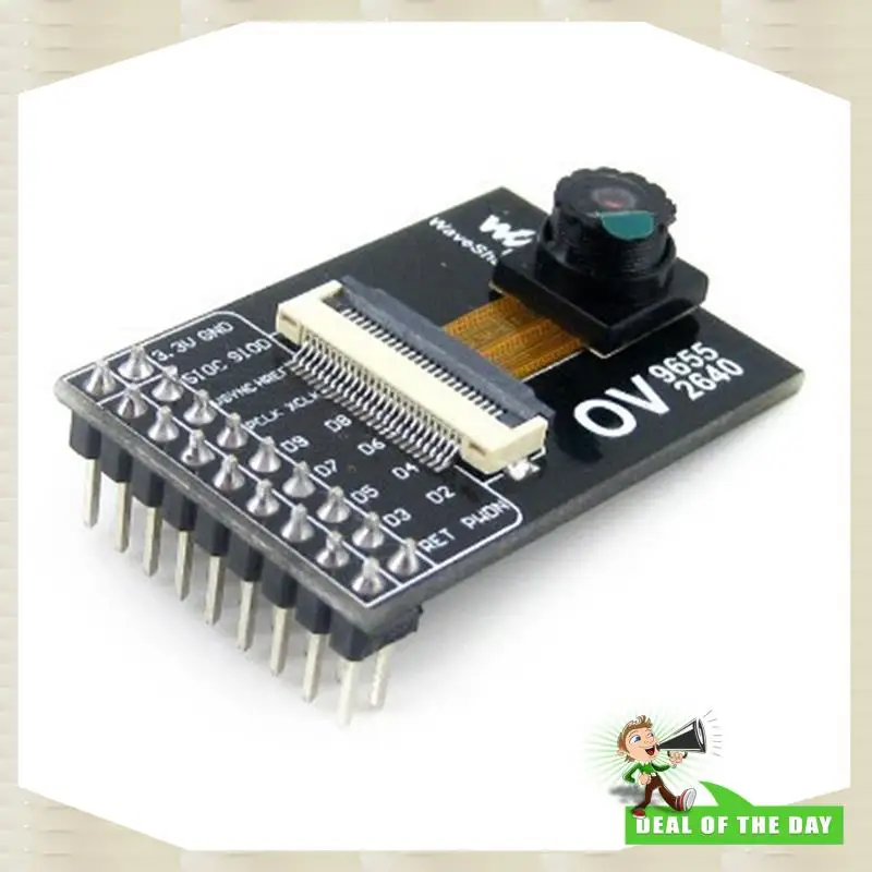 وحدة كاميرا Waveshare OV2640 للتسليم لمدة 24 ساعة 2 ميجابكسل UXGA 1622X1200 JPEG لالتقاط الصور وتسجيل الفيديو