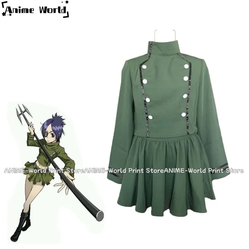 《Custom Size》Anime Hitman Reborn Kokuyo Female Cosplay Costume Halloween Costumes