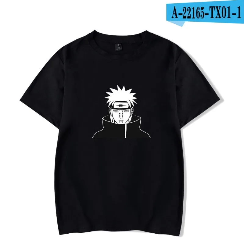 Anime Peripheral Naruto Children's T-shirt Pure Cotton Cartoon Print Parent-child Outfit Trendy Brand Casual Short Sleeved Shirt