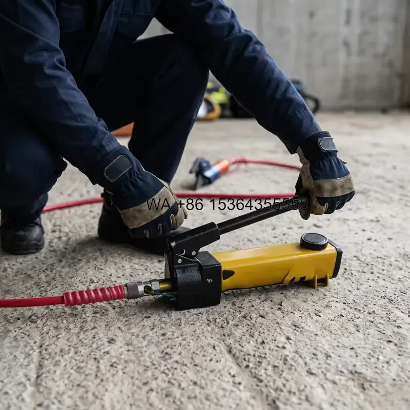 Wmwmnu for JJXF-FZSS-4A Portable Hydraulic Door Breaker Kit Anti-Theft Door Rescue Breaching Tools Set with Hand Pump