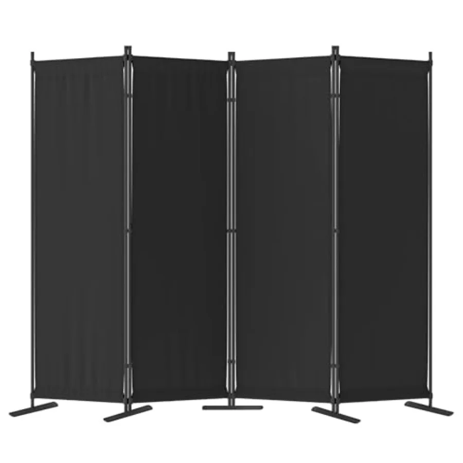

6Feet Room Divider Portable Folding Privacy Screens 4 Panel Room Partitions 88" Foldable Wall Dividers Separating for Home Offi