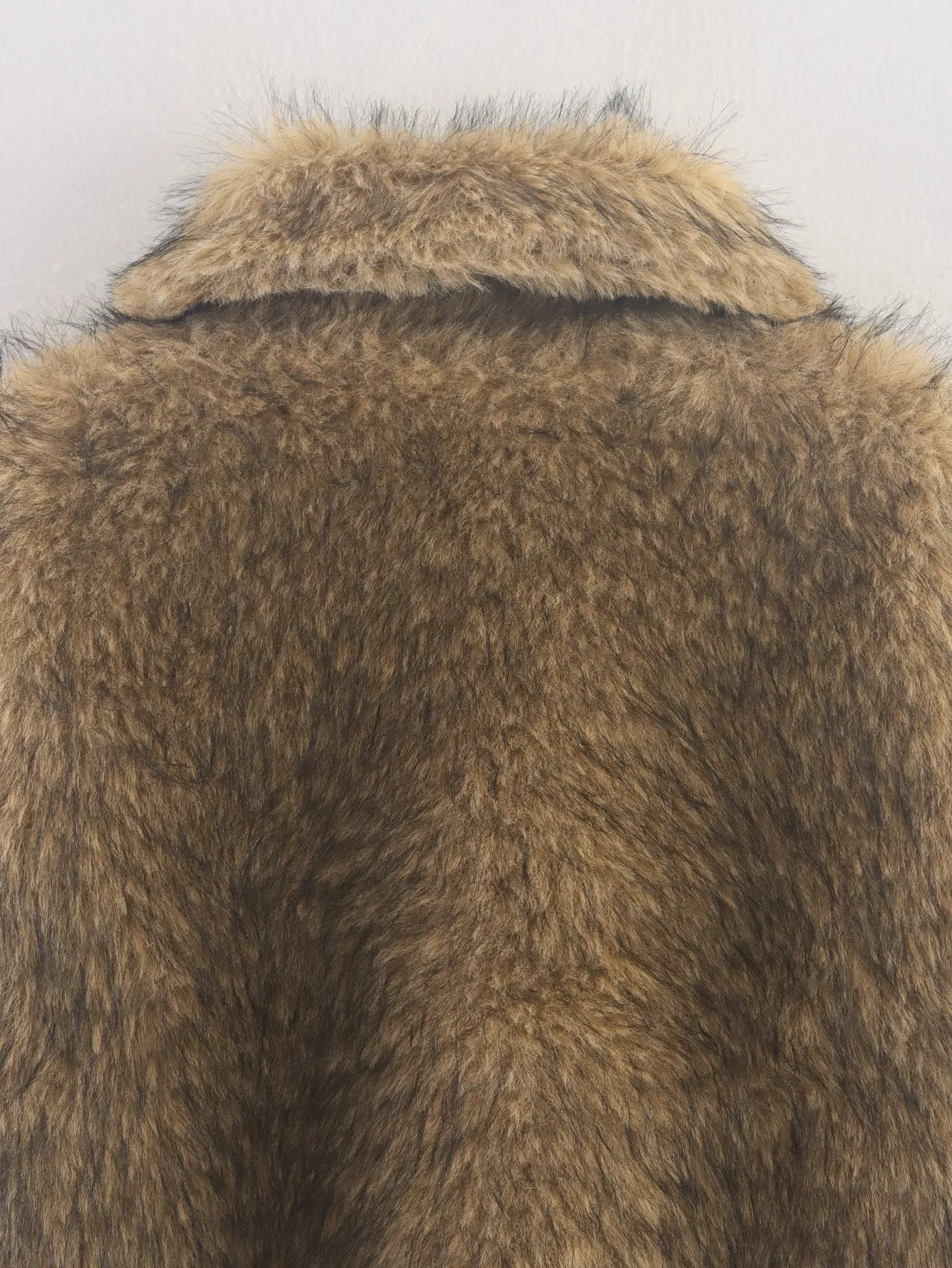 المرأة فو الفراء سترة معطف الخريف الشتاء فروي كبير التلبيب معاطف سترة فضفاضة سستة قصيرة جاكيتات ملابس خارجية للإناث #6