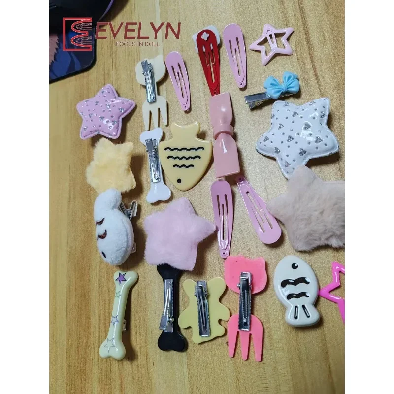 Evelyn Cute cartoon new side clip hair accessory 23 pieces set sweet girl hair clip bangs clip sweet cool star