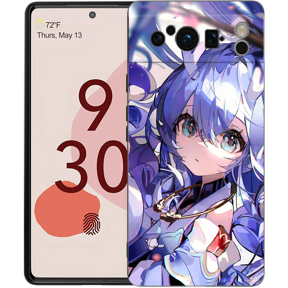 Honkai Star Rail Genshin Impact Phone Case For Google Pixel 8 7 6 Pro 6A 7A 5G Soft Silicone Shockproof TPU Black Cover Fundas