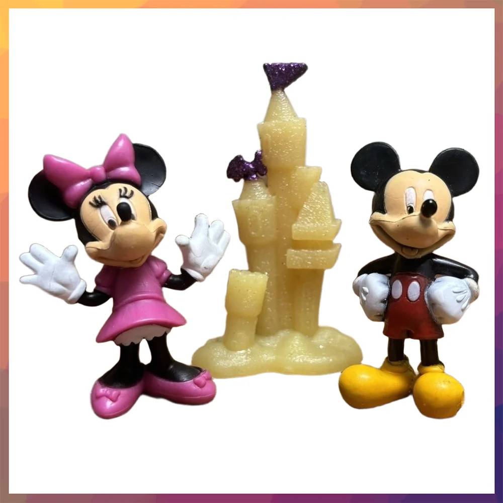 

Cute Mickey Minnie Donald duck Daisy cute cartoon doll model decorative ornaments anime figures children's plastic toys