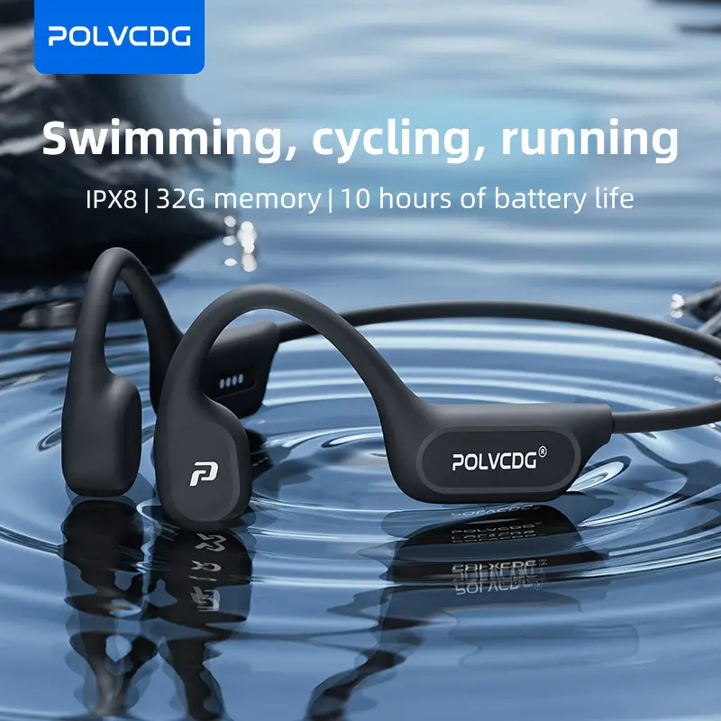 POLVCDG X9 Bone Conduction Earphones 32G IPX8 Waterproof Open Design for Swimming Running Cycling Hanging Earphones - Image 12